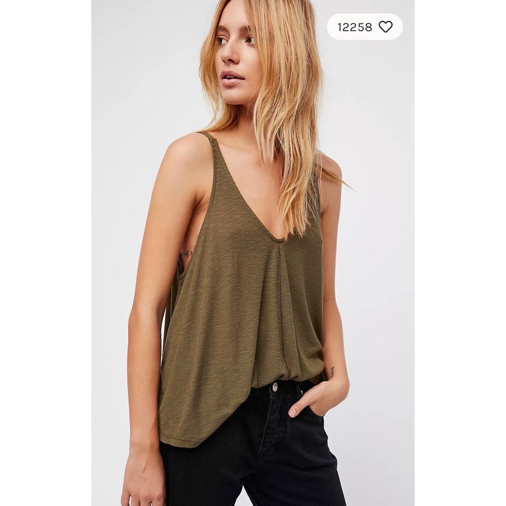 Free People Green Swing Tank